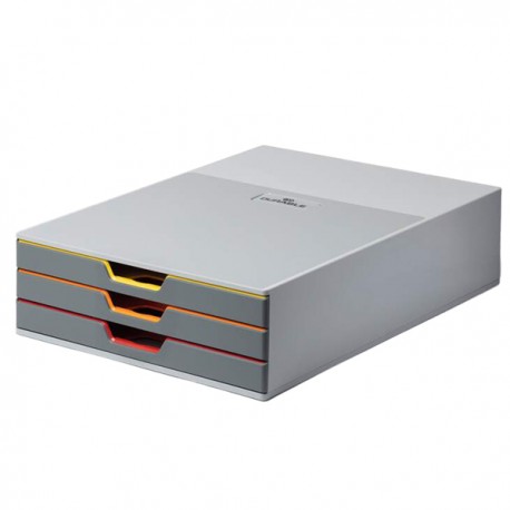 Cassettiera sottomonitor Varicolor - 28 x 9,5 x 35,6 cm - Durable