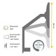 Braccio portamonitor doppio Platinum Series - Fellowes