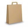 Shopper - maniglie piattina - 26 x 11 x 34,5 cm - carta kraft - avana - Mainetti Bags - conf. 300 pezzi