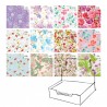 Carta regalo - raso - Fiori - 70 x 100 cm - Rex Sadoch - scatola 100 fogli