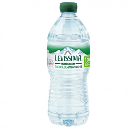 Acqua naturale - PET 100% riciclabile - bottiglia da 500 ml - Levissima