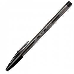Penna a sfera con cappuccio Cristal Exact - punta 0,7 mm - nero - Bic - scatola 20 pezzi