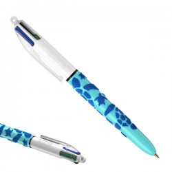 Penna sfera scatto multifunzione 4 Colours Velours - punta 1,0 mm - 4 colori - Bic - scatola 12 pezzi