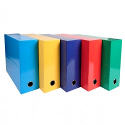 Scatola progetto Iderama - 25 x 33cm - dorso 9 cm - 5 colori assortiti classici - Exacompta