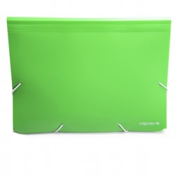 Portadocumenti a soffietto - 12 tasche - A4 - PP - colori assortiti - Colorosa
