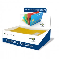 Busta porta card - 5,8 x 8,7 cm - 2 tasche - colori assortiti - Sei Rota
