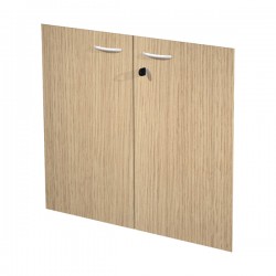 Coppia ante Easy - per mobile basso - 80 x 67 cm - spessore 18 mm - melaminico - rovere