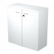 Armadio modulare - basso a 2 ante battenti - 90 x 44 x 85 cm - bianco