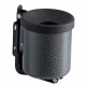 Posacenere murale Nido - diametro 9,5 cm - H 13,5 cm - 0,5 L - metallo verniciato - silver punteggiato - Medial