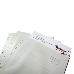 Buste con foratura universale Atla Privacy - per documenti riservati - 22 x 30 cm - bianco - Sei Rota - conf. 10 pezzi