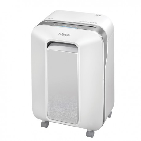 Distruggidocumenti LX-201 - a microframmenti - bianco - Fellowes