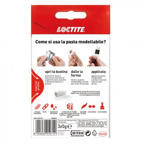 Colla Kintsuglue - 3 x 5 gr - bianco - Loctite