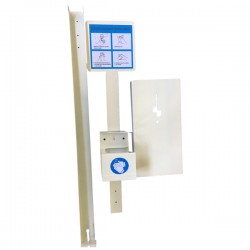 Piantana da terra porta dispenser da 500ml - max Ø 80mm - Metalplus