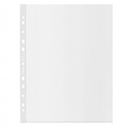 Buste perforate De Luxe riciclate 100% - antiriflesso - f.to 22 x 30 cm - Esselte - conf. 50 pezzi