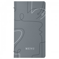 Portamenù linea Linee - 18x31,6 cm - grigio - Stilcasa