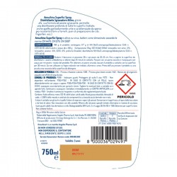 Superifici Spray Multiuso battericida e virucida - 750 ml - Amuchina Professional