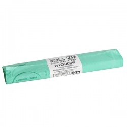 Sacchi bio - 42x45 cm - 10 L - 16 micron - verde - conf. 20 pezzi