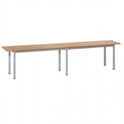 Panca spogliatoio - 6 posti - 200 x 35 x 45 cm - legno - Fasma