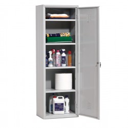 Armadio multiuso in metallo - a 1 anta - 60 x 40 x180 cm - grigio - Fasma