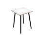Tavolo alto Skinny Metal - 80 x 80 x 105 cm - nero/bianco