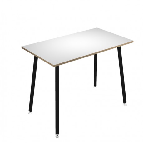 Tavolo alto Skinny Metal - 140 x 80 x 105 cm - nero/bianco