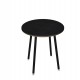 Tavolo alto tondo - diametro 100 - H 105 cm - nero/nero venato