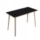 Tavolo alto Woody - 160 x 80 x 105 cm - rovere/nero venato