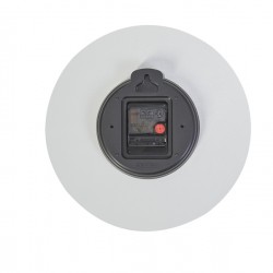Orologio da parete HorMilena - diametro 30 cm - grigio chiaro/legno - Alba