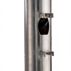 Posacenere murale Birkin - acciaio inox satinato - Medial