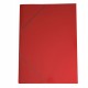 Cartella con elastico 71LD - cartoncino plast. - 70 x 100 cm - rosso - Cartotecnica del Garda