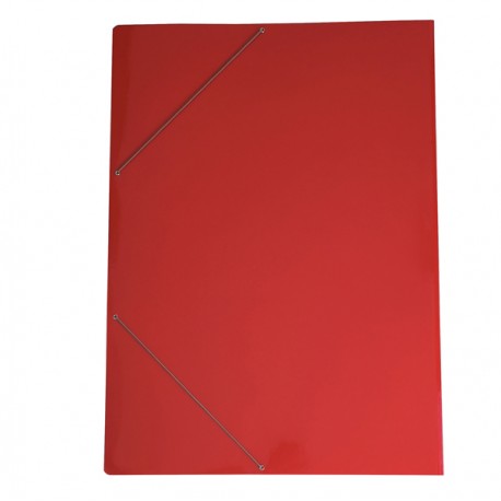 Cartella con elastico 71LD - cartoncino plast. - 70 x 100 cm - rosso - Cartotecnica del Garda