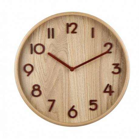 Orologio da parete Wood - diametro 32 cm - legno - Methodo