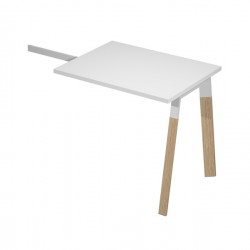 Allungo scrivanie Woody Superior - 80 x 60 x 72,5 cm - piano bianco