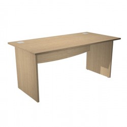 Scrivania Operativa Agorà Basic - fianchi melaminico - 160 x 80 x H 73 cm - rovere