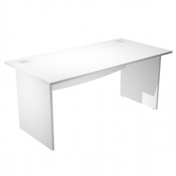 Scrivania Operativa Agorà Basic - fianchi melaminico - 180 x 80 x H 73 cm - bianco