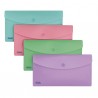 Buste con bottone - PPL - 9,9 x 21 cm - colori assortiti Pastel - Favorit