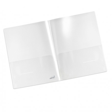 Cartellina doppia tasca Plastidea - PP - trasparente - Iternet - conf. 5 pezzi