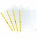Buste forate Sprint - c/ banda - liscia - 22 x 30 cm - giallo - Favorit - conf. 25 pezzi