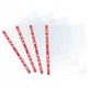 Buste forate Sprint - c/ banda - liscia - 22 x 30 cm - rosso - Favorit - conf. 25 pezzi