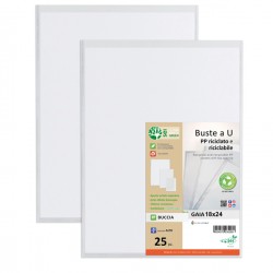 Buste a sacco Gaia - PP riciclato - 18 x 24 cm - buccia - trasparente - Sei rota - conf. 25 pezzi