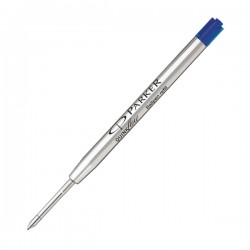 Refill sfera QuinkFlow - punta media - metallo - blu - Parker - blister 3 pezzi