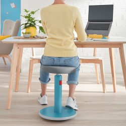Sgabello sit-stand Ergo Cosy - blu - Leitz