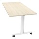 Tavolo multifunzione Taxi - con ruote - 120 x 80 x 73,7 cm - rovere