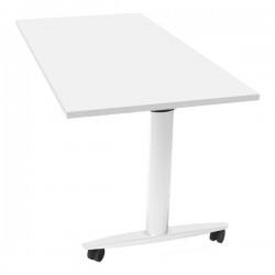Tavolo multifunzione Taxi - con ruote - 120 x 80 x 73,7 cm - bianco