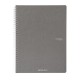 Maxiquaderno Ecoqua original - spiralato - A4 - 90 gr - 1 rigo - 70 fogli - antracite - Fabriano