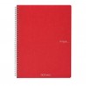 Maxiquaderno Ecoqua original - spiralato - A4 - 90gr - 1 rigo - 70 fogli - lampone - Fabriano