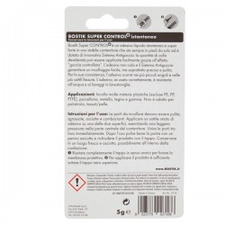 Colla istantanea Super Control - universale - con sistema antigoccia - 5 gr - Bostik