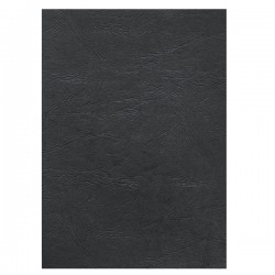 Copertine per rilegatura - A4 - cartoncino groffrato semilpelle - 250 gr - nero - Fellowes - conf.100 pezzi