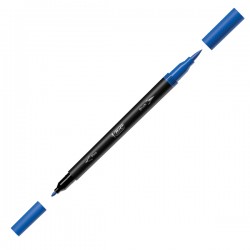Pennarello Intensity Intense - dual tip brush - colori assortiti - Bic - conf. 6 pezzi