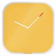 Orologio da parete Cosy - silenzioso - vetro - giallo - Leitz